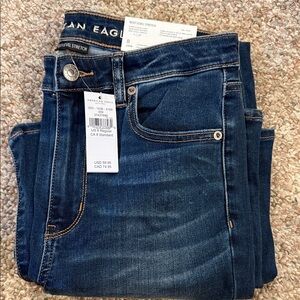 American Eagle Outfitters Dark Indigo Stretch Jeans